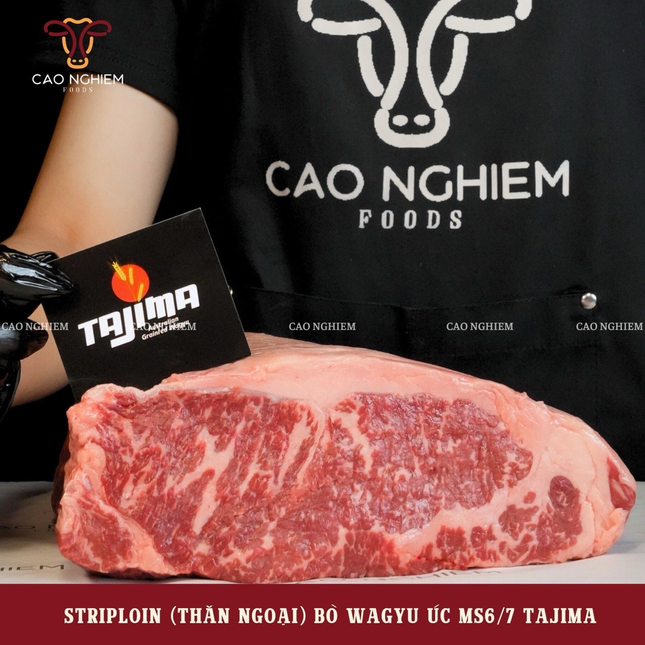 Australian Wagyu Striploin MS6/7 - Striploin Australian Wagyu MS6/7 Tajima